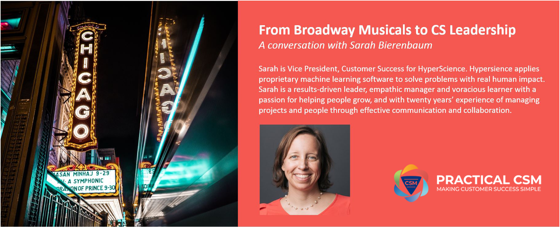 From Broadway Musicals to CS Leadership (Audio)