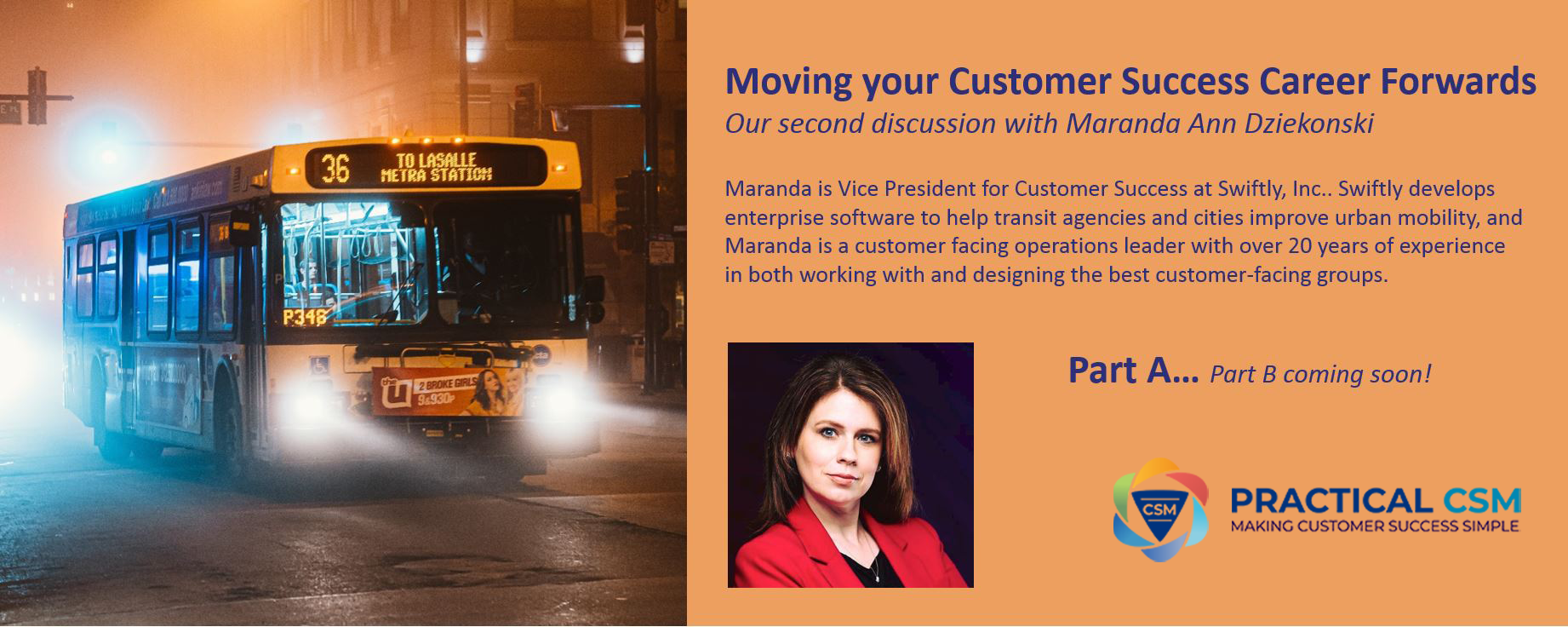 Moving Your Customer Success Career Forwards - Part A (Audio)- Practical CSM