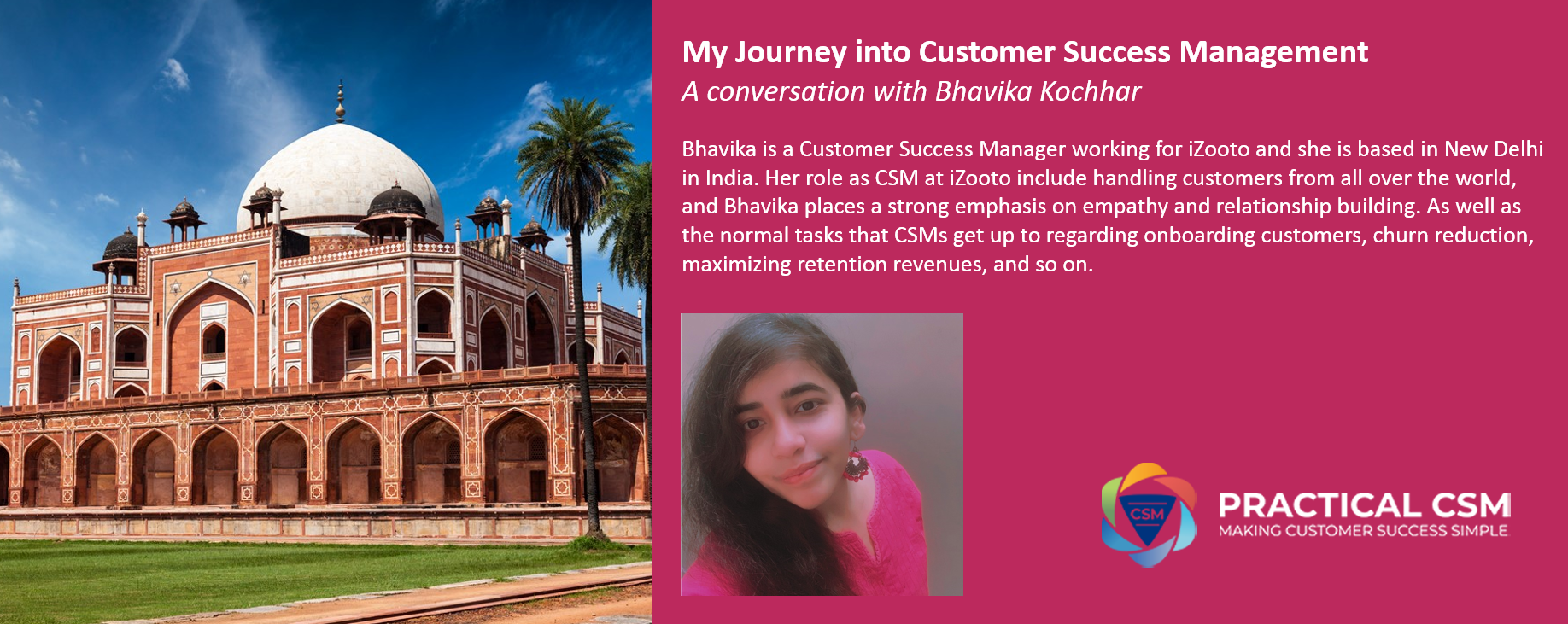 My Journey Into Customer Success Management - Bhavika Kochhar - Practical CSM