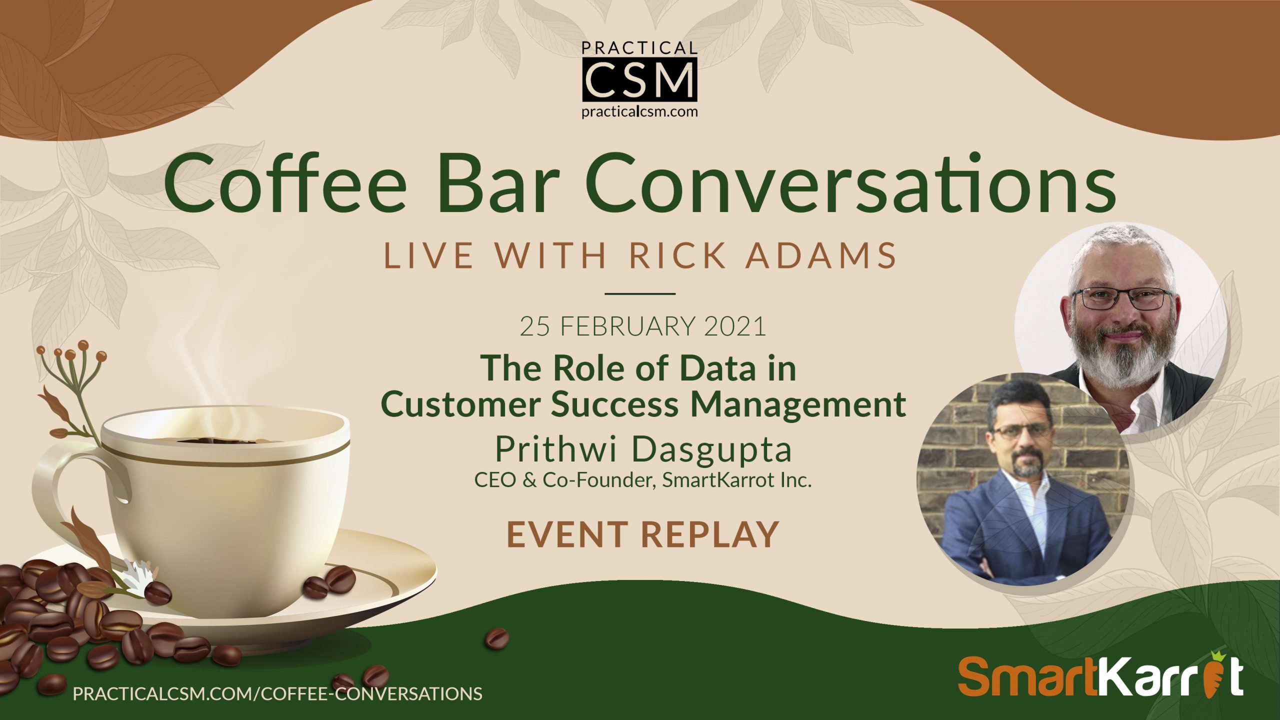 The Role of Data in Customer Success Management - Prithwi Dasgupta - Coffee Bar Conversations- Practical CSM