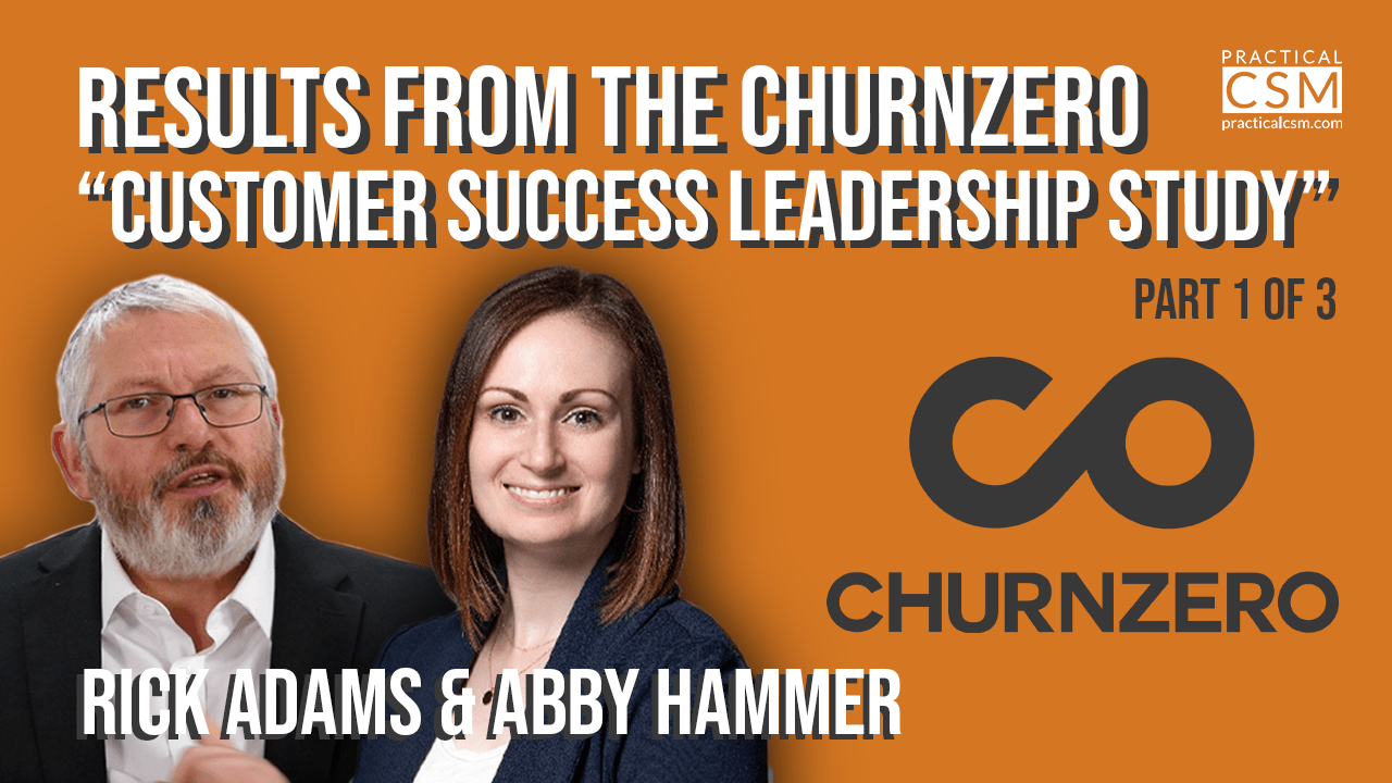 Results from the Churnzero “Customer Success Leadership Study” - Abby Hammer - Part 1- Practical CSM
